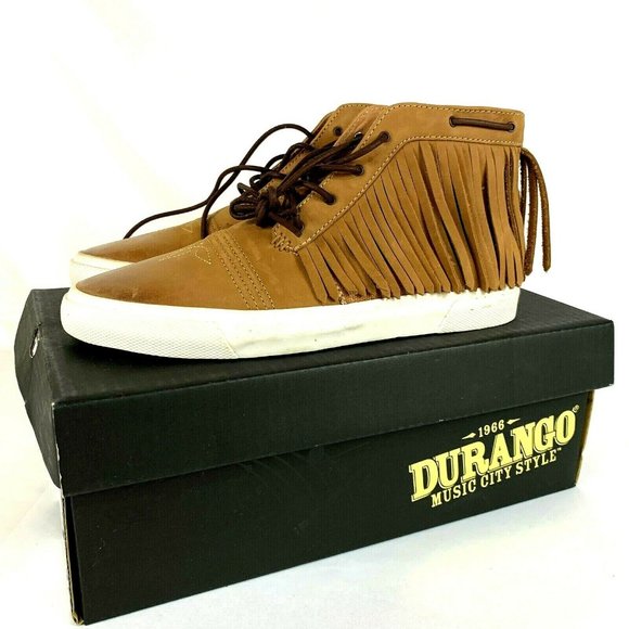 Durango Shoes - Durango Boots Size 9 Music City Fringe Camel Ankle